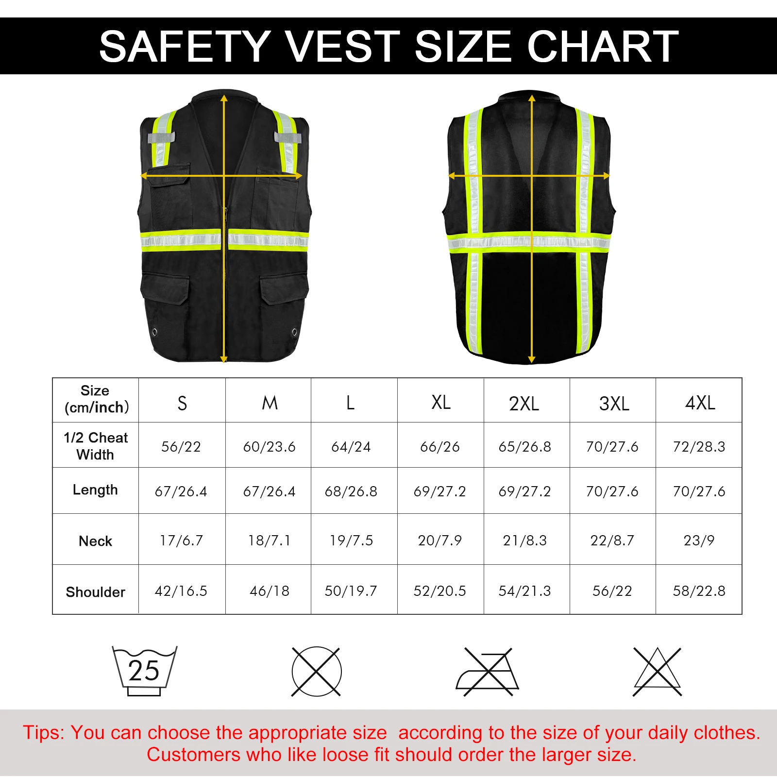 Fast Shipping Multi Pockets Construction Work Safety Vest High Quality PVC Dual Tone Reflective Strip Safety Vest