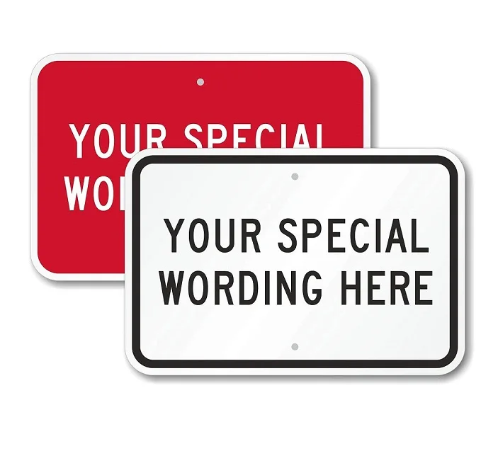 Алюминиевый погодозащищенный металлический знак несколько размеров Индивидуальные белые черные регулирование дорожного движения горизонтальные уличные знаки