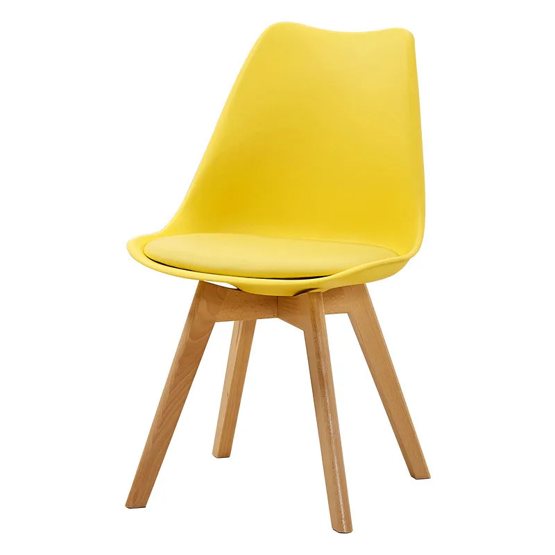 Home furniture low price popular dining room plastic legs white cushion plastic tulip chairs nordic plastic side chair