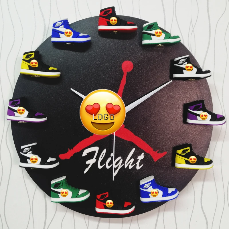 HIGH QUALITY new gift wholesale  dunk sneaker  wall watch aj wall clock home decor