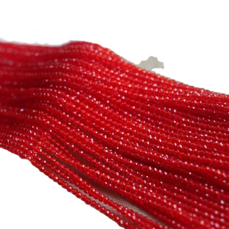 Wholesale 2mm Speed Crystal Rare Earth Glass Crystal Cut the Sanzhu Flows Flower Chain Flag Chain Necklace Jewelry Accessories