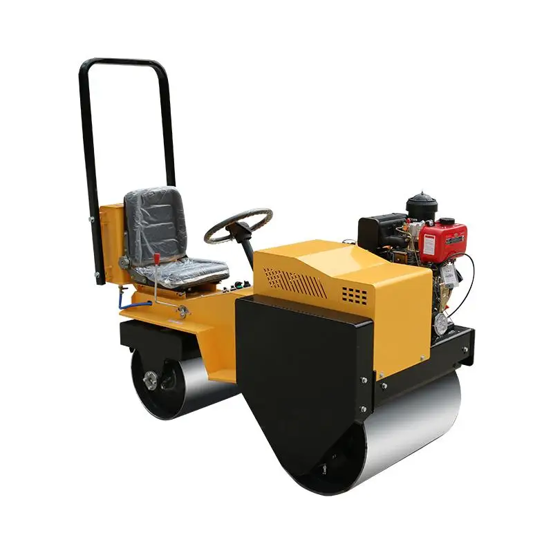 LUTONG LTC08H Mini Double Drum Road Roller Machine 800kg Vibratory Compactor Changfa Engine 4 Ton Weight Construction Industries