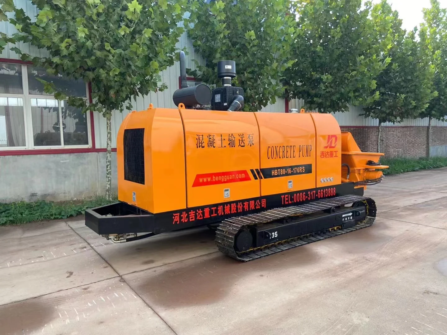 New High Quality Concrete Mixer and Pump Construction Concrete Machinery Pump Provided Small Concrete Pump for Sale 1 Set 6m 10M