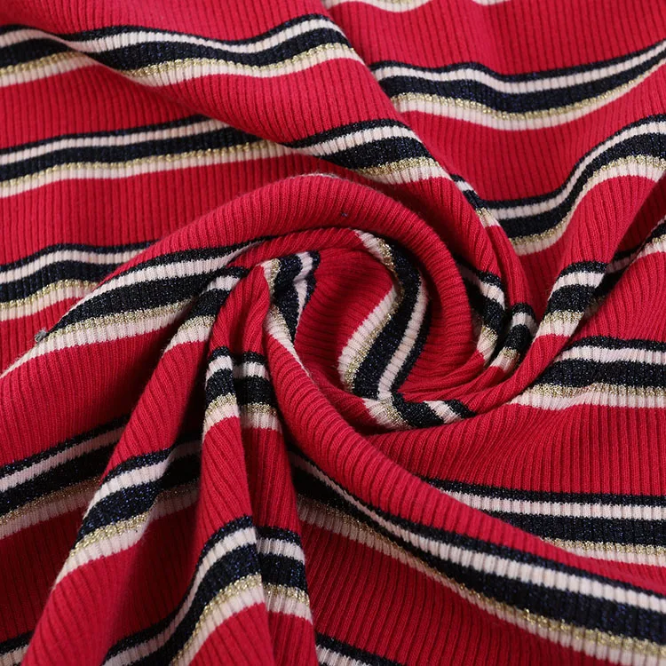 
Modern design metallic fabric filigree TR filigree stretch rib 