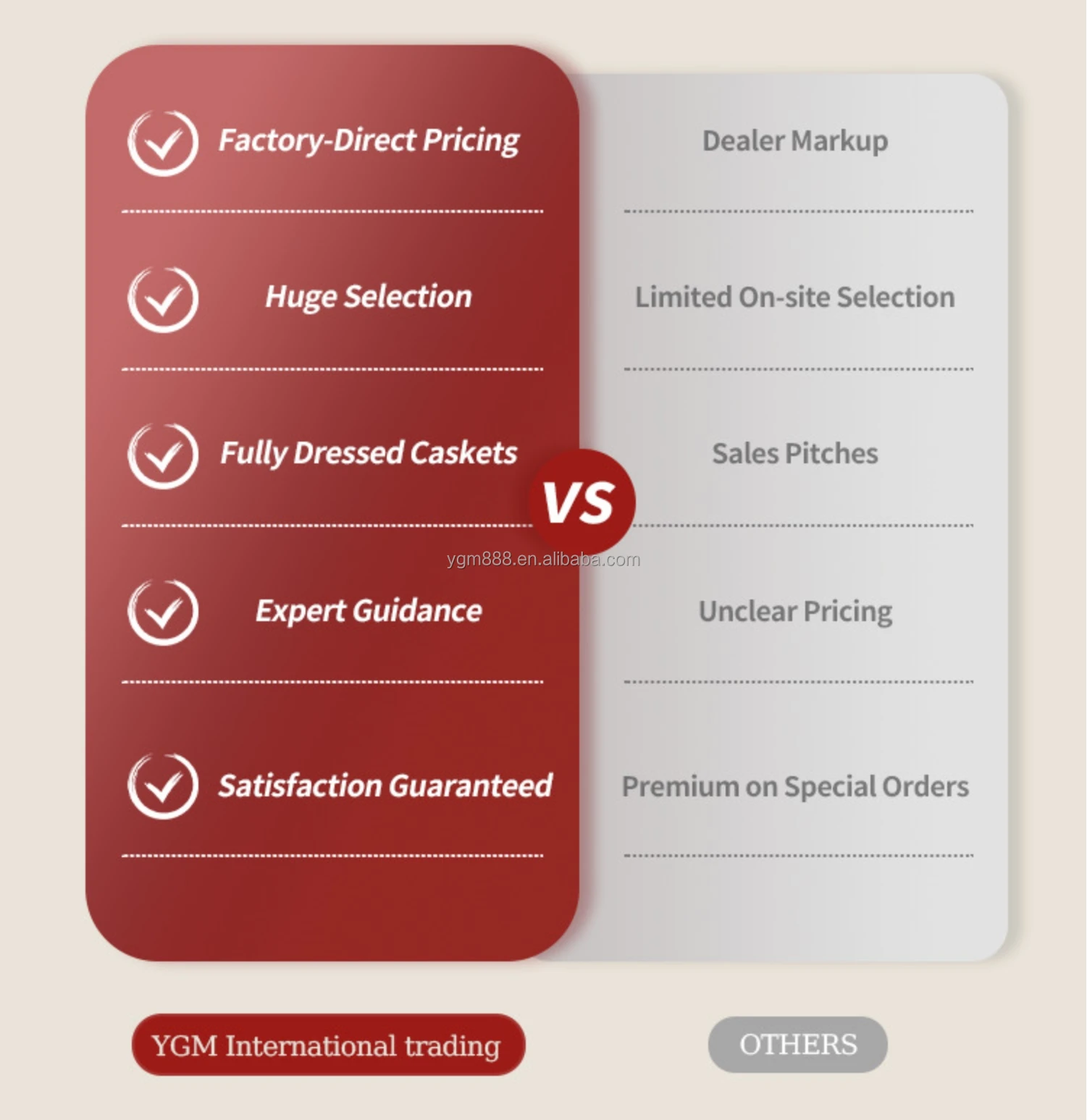 YANGENGMU YGM-002 Handcrafted Wooden Coffin Professional Funeral Supply European Style Eco-Friendly High Quality