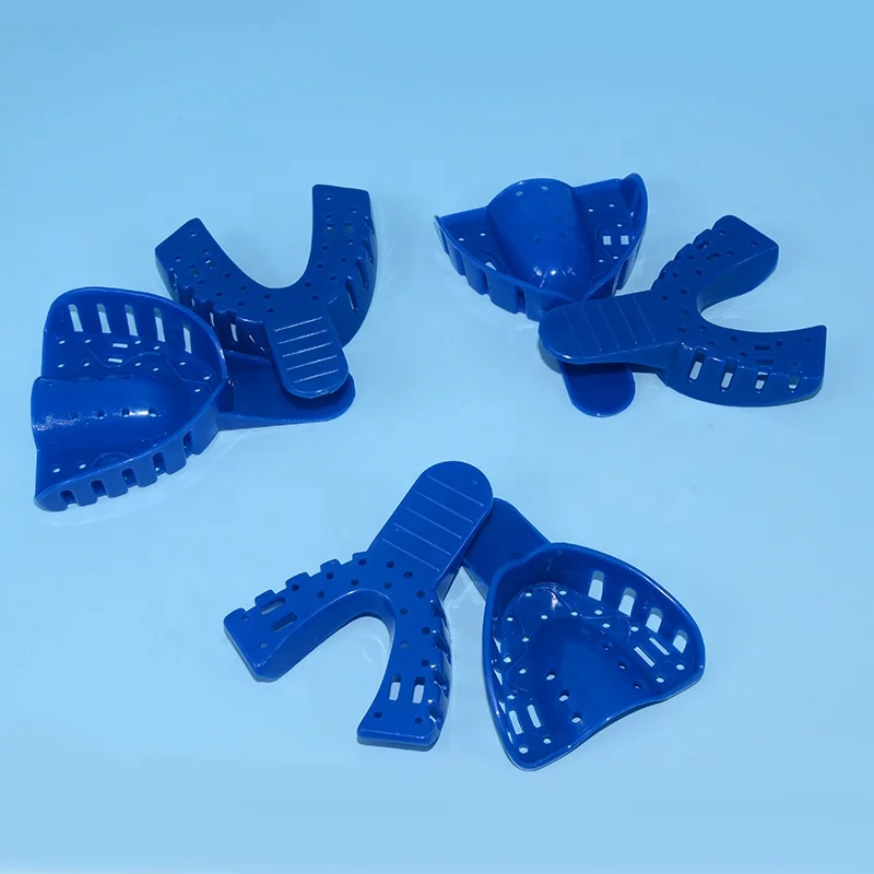 Orthodontic implant teeth tray disposable adjustable perforated sterilization plastic dental impression tray