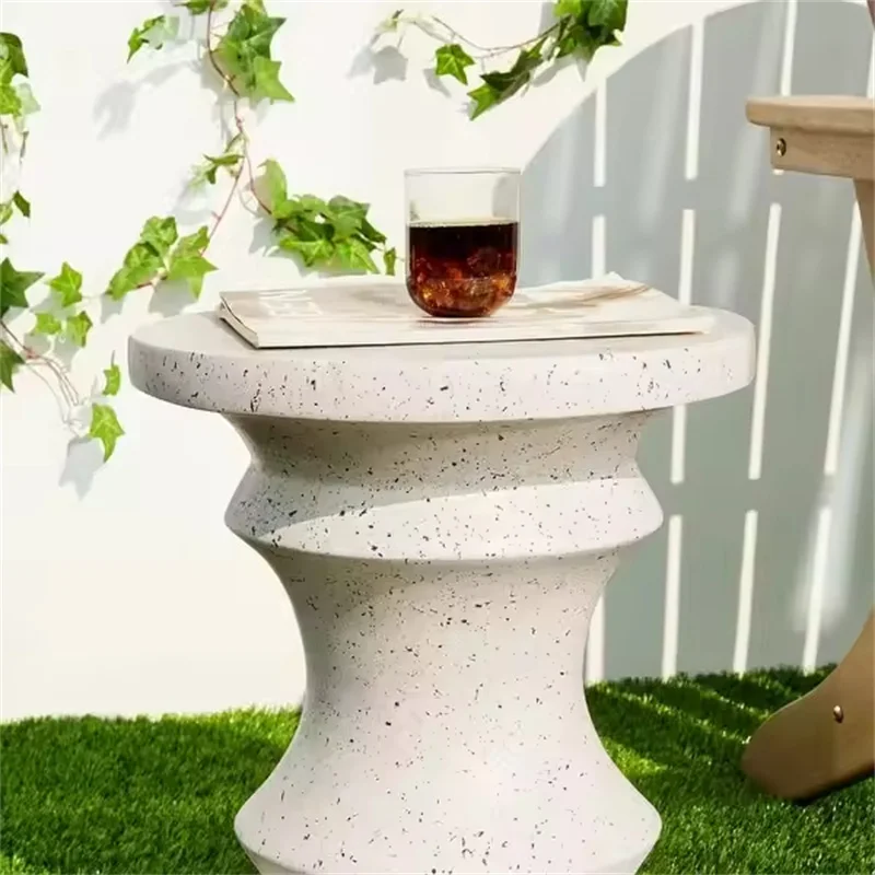 Black Chess Garden Stool ,fiberglass  Planter Stand,outdoor Accent Table, Side Table for living room