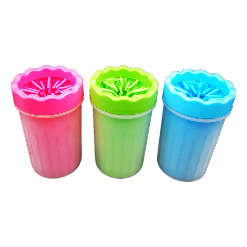Factory Wholesale Detachable Portable Pet Dog Foot Washing Cup Pet Dog Paw Cleaner Cup Pet Dog Paw Cleaner