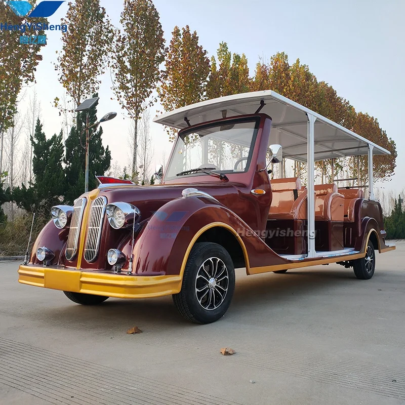Factory Leisure Travel electric Sightseeing Classic Convertible Retro vintage car for wedding for sale