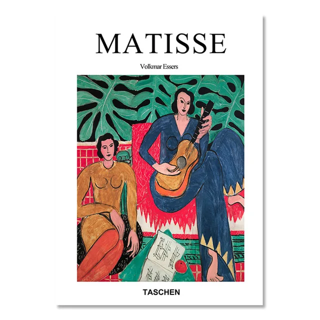 Матиссом Taschen Vogue плакаты и принты гитары портрет девушки настенный художественный холст картины для гостиной домашний