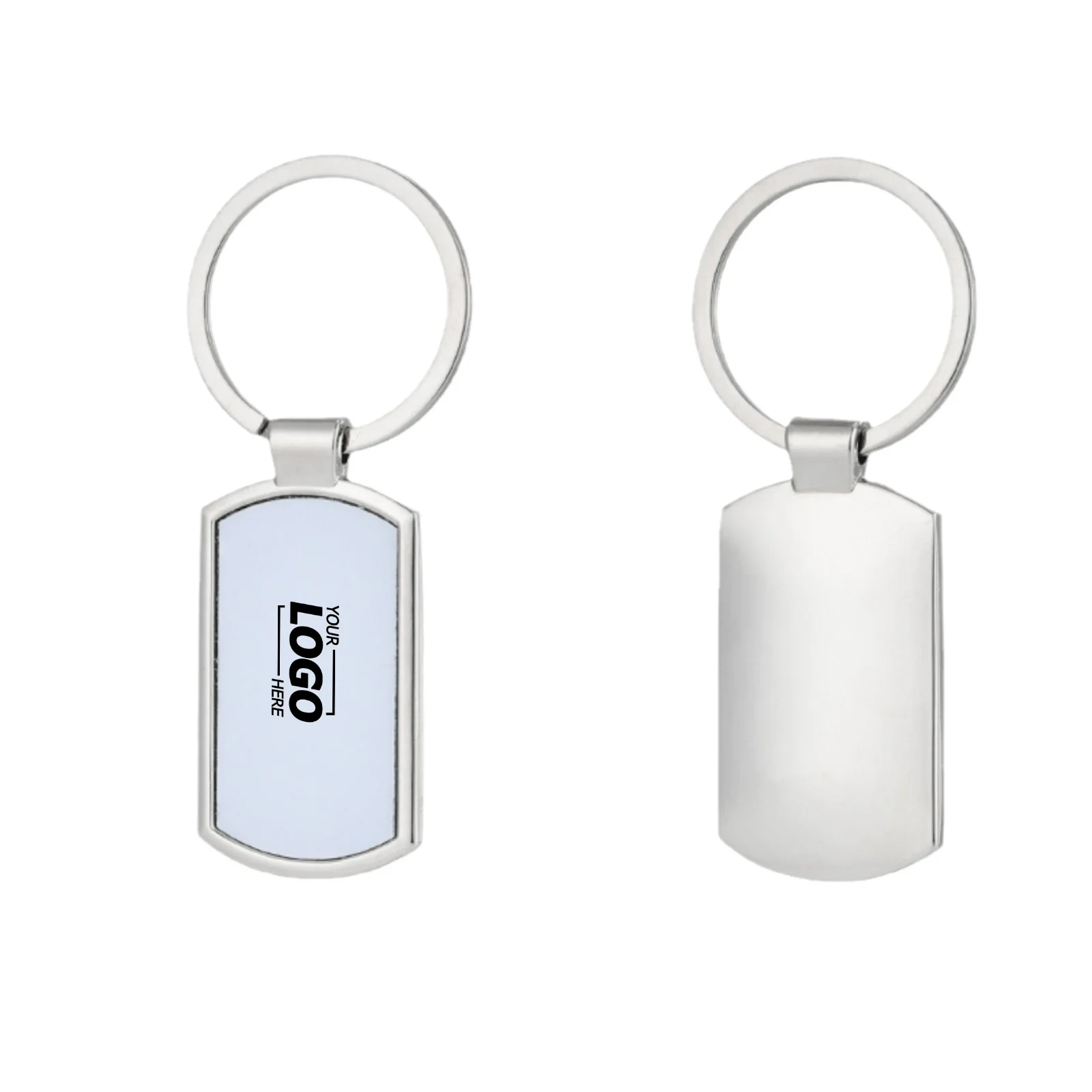 Personalized Double Sided Custom Keychain with Photo & Text Alloy Color Printing Personalized Gifts with Customizable Design