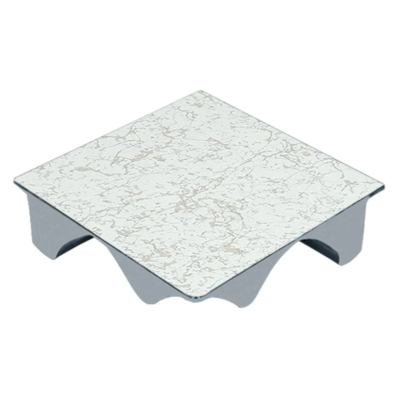 Anti static raised floor tiles without edge hpl low profile access floor for office