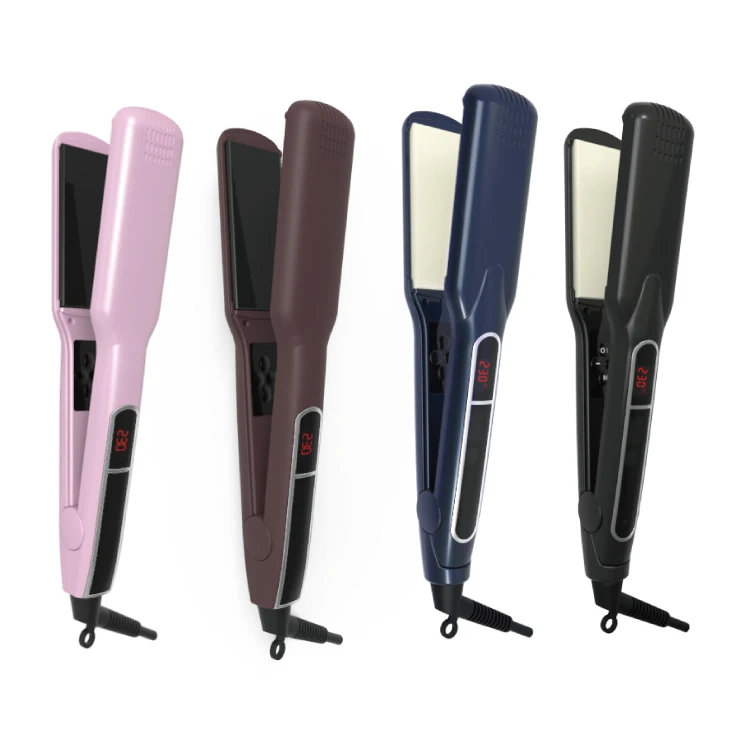 New Latest Design Anti-scald Salon Hair Styling Tools High  End Factory Custom Fast Heating Hair Straight Rhinestone Flat Iron