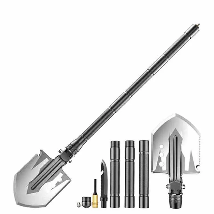 Multifunctional track steel shovel for agricultural excavating soil flat spade spade tip spade outdoor garden art tool household