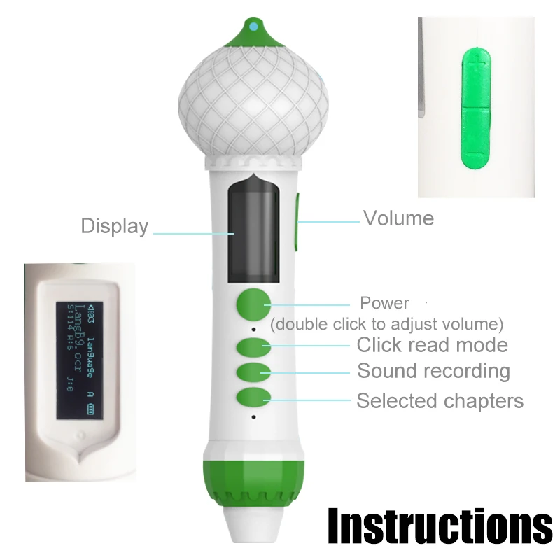 Мусульманский подарок OEM Многоязычная и ректационная цифровая ручка для чтения корана