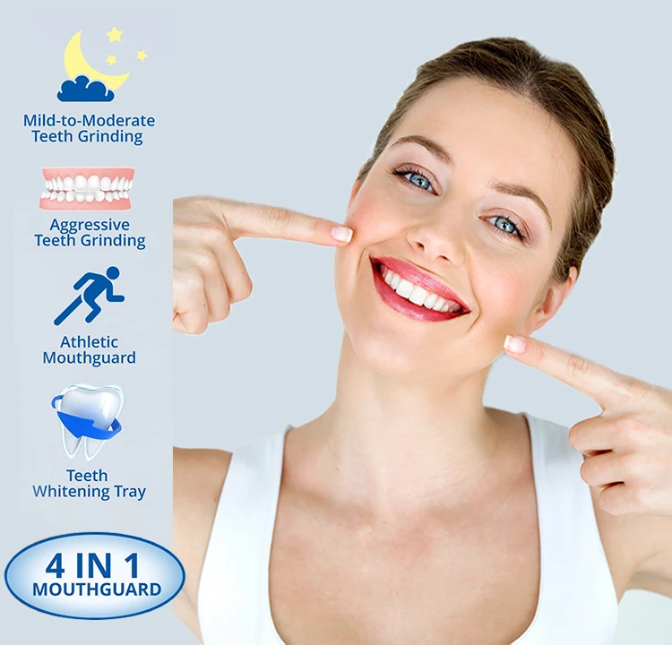Custom Fit Mouth Tray EVA Mouth Guard For Teeth Grinding Sport Mouthpieces Moldable Teeth Whitening Trays