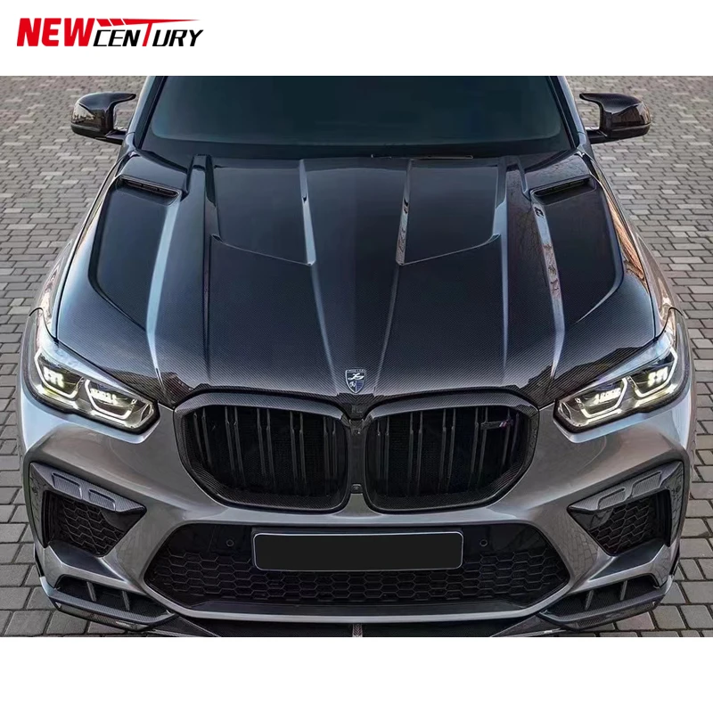 Suitable for BMW X5 G05 F95 hood replacement, carbon fiber style opening