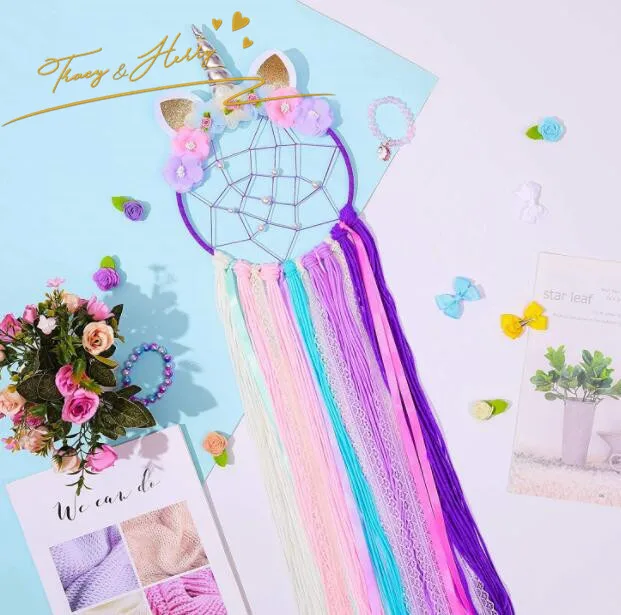 Tracy & Harry INS new unicorn Holder Organizer for Girls Hair Clip Storage Party decoration Accept Customized Logo