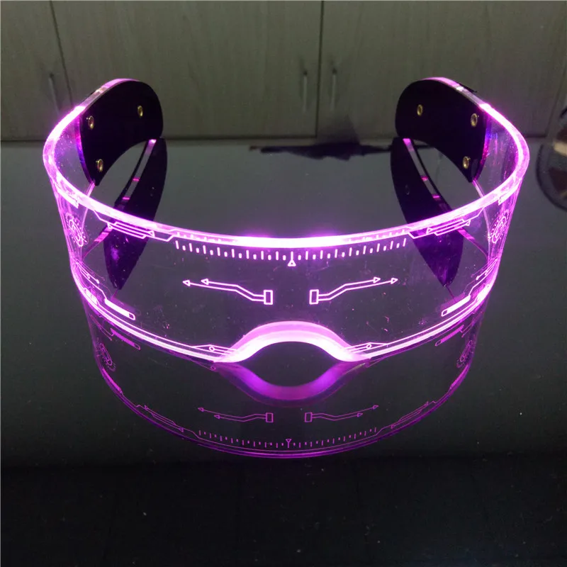 LED Luminous Colorful Technology Glasses Music Festival Christmas LED Glasses for Parties