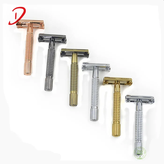 butterfly twist to open safety razor, double edge safety razor