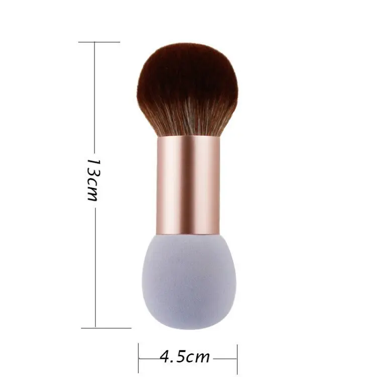 Double-headed makeup powder powder puff and makeup brush cosmetic 2 in 1 beauty tools