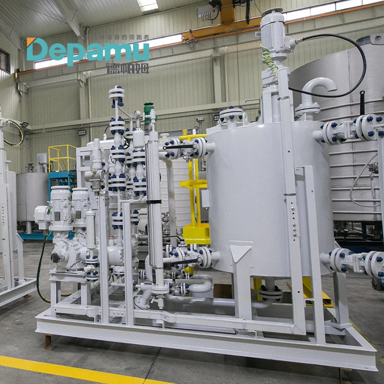 DEPAMU Chemical Dosing Skid DPJY-0.3X1-DPMSWAB10-14.5 with Two Metering Pump and a Tank for Petroleum and Petrochemical Industry