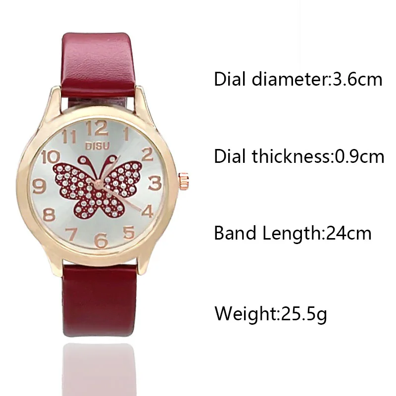 Fashionable Quartz Watch Ladies Alloy Wrist Watch Bracelet Gift Set 6 Piece Set Women Quartz Bracelet Watches For Ladies