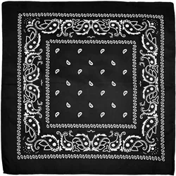 2022 Custom Hotselling Cashew Printed 22'x22' Bandana Multifunctional Square Scarf Outdoor Sport Hip Pop Head Scarf