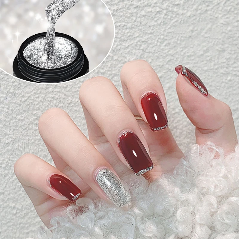 Лак для ногтей маникюрный Педи цветной гель частная этикетка под заказ Высокое качество бесплатный образец СВЕТОДИОДНЫЙ УФ Платиновый блестящий гель лак для ногтей