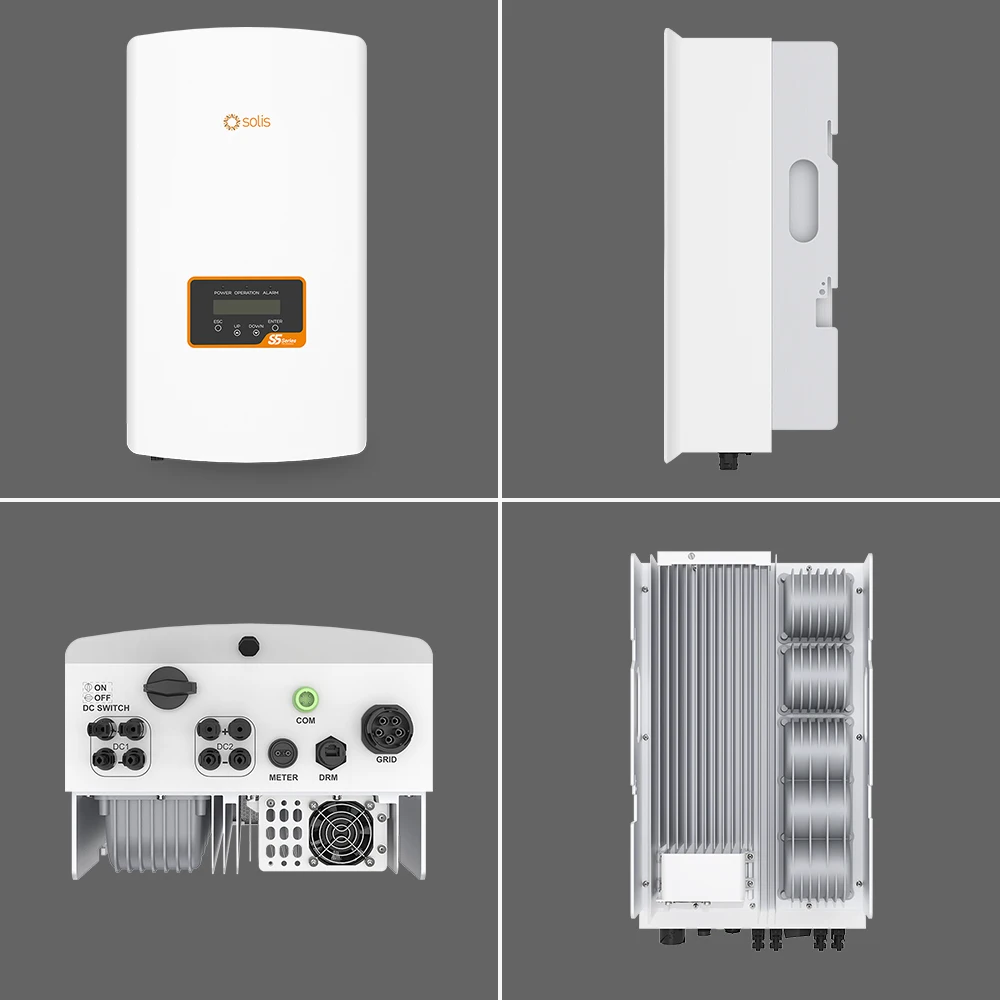 Solis On Grid Eu Warehouse Pv Inverter 6Kw 10Kw 20Kw Three Phase Solar Inverters