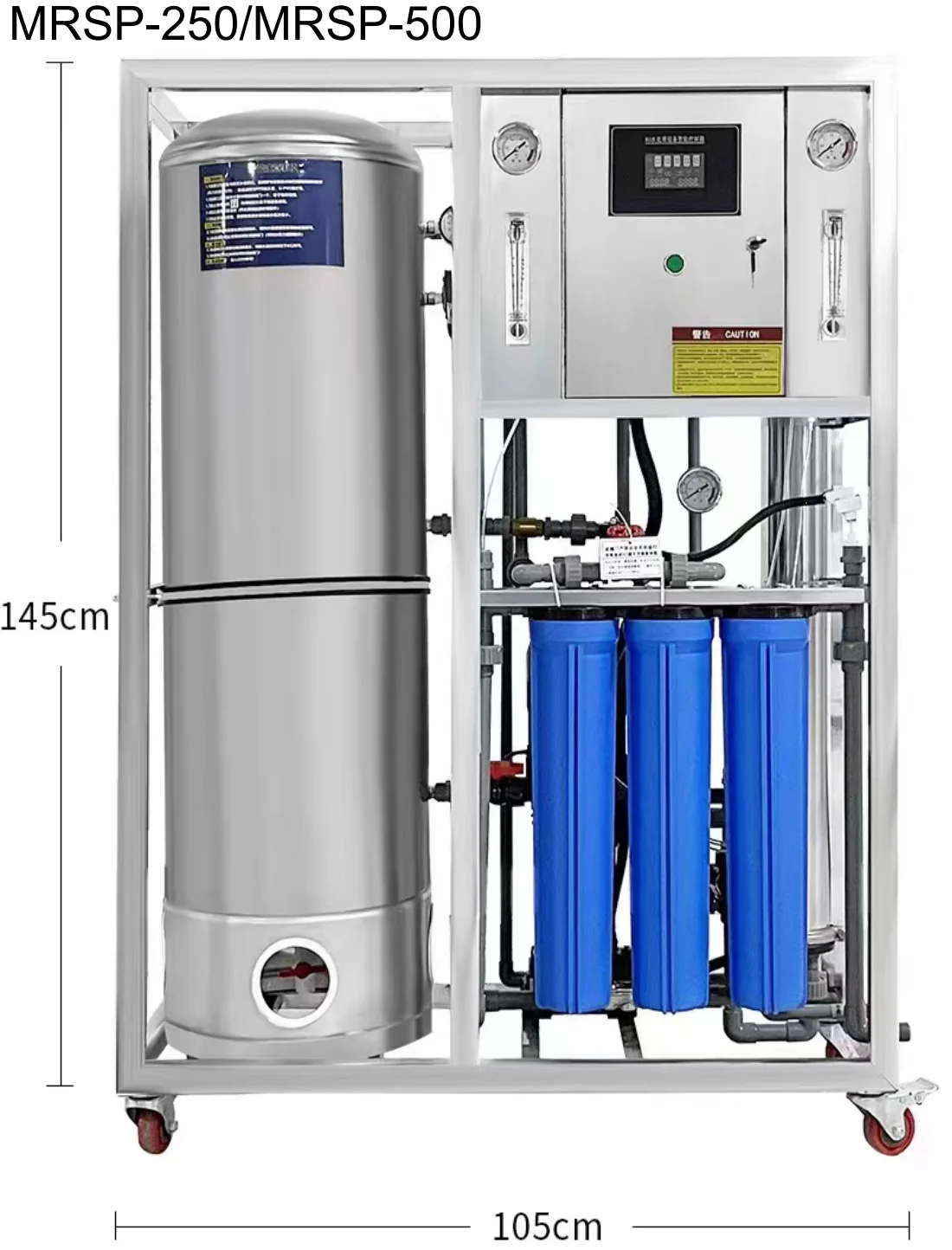 Mr 500L Pure Drinking Water Reverse Osmosis Purification Treatment Machine Industrial Ro Water System Plant For Tap Ground Water