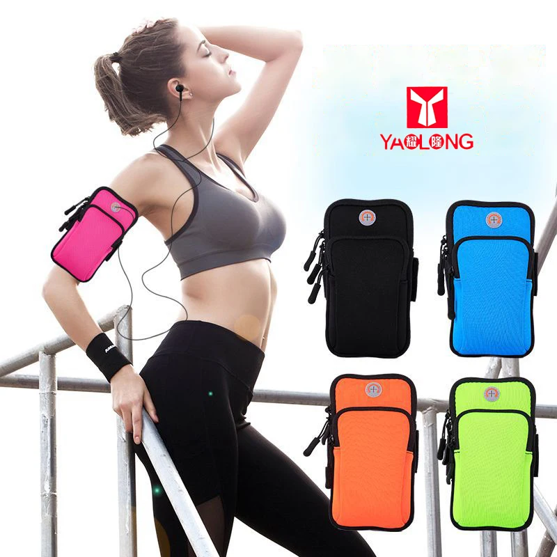 Hot Sale 2022 New Products Wholesale Custom Neoprene Sports Arm Bags Mobile Phone Bags