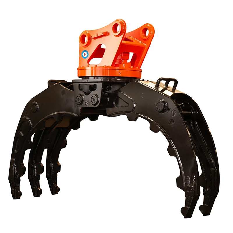 Excavator Hydraulic Rotating Grapple Case Japan Russia Black Yellow Australia Peru Blue Set Wooden Packing Technical Plate Sales