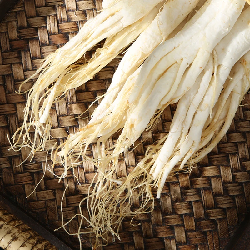 Wholesale Chinese Changbai Mountain  Herb Tea Whole White Ginseng Panax Ginseng Root