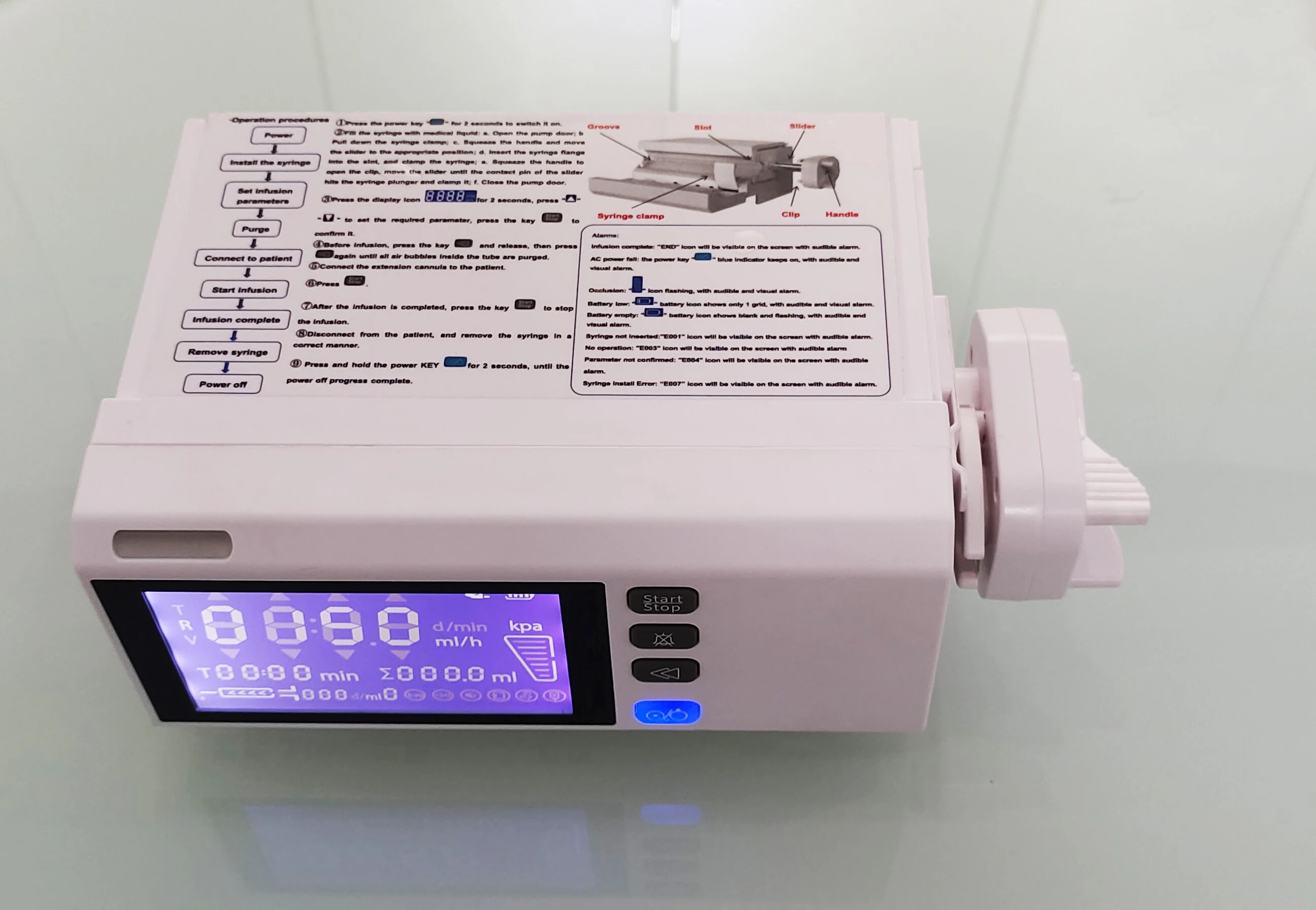 Sunbright Full digital portable vetrinary Syringe pump set Top 1 mini handheld pet clinic electric Syringe pump