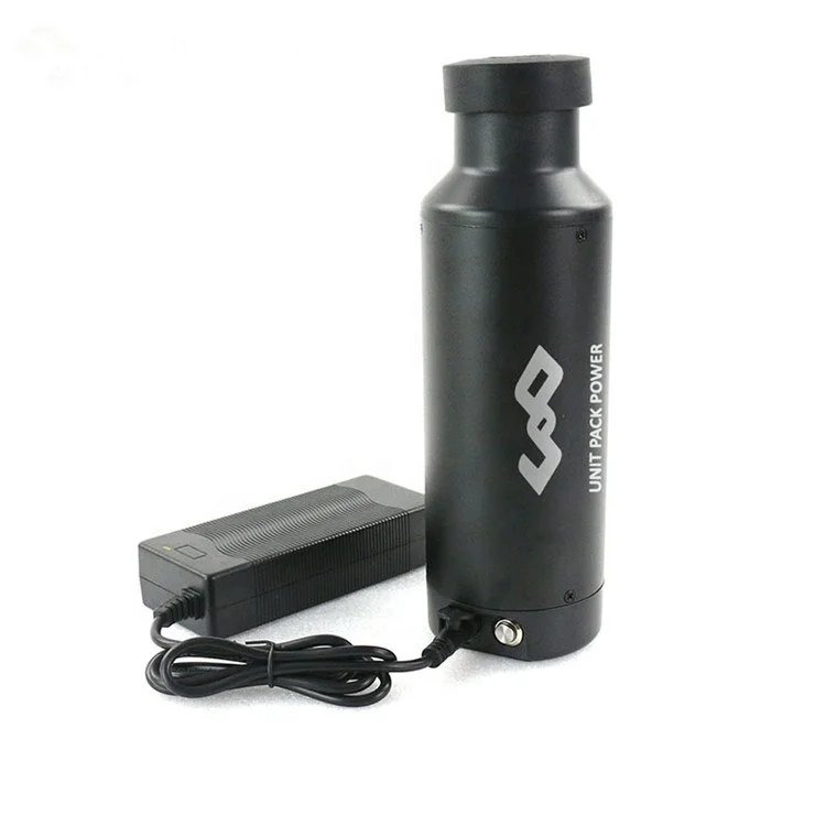 Mini water bottle 250w 350w 18650 lithium ion 36v 8.8ah ebike battery pack with charger