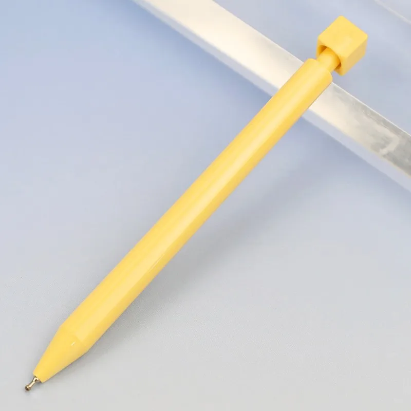 Creative ABCD decompression rotary oil pen high appearance level Morandi color neutral pen can print logo