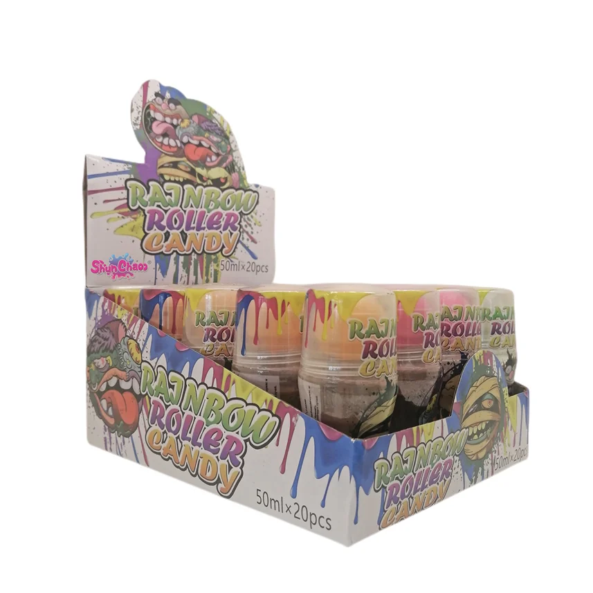 Hot Sale Fruity Flavored Rolling Lipstick Jelly Jam Liquid Candy Liquid Candy