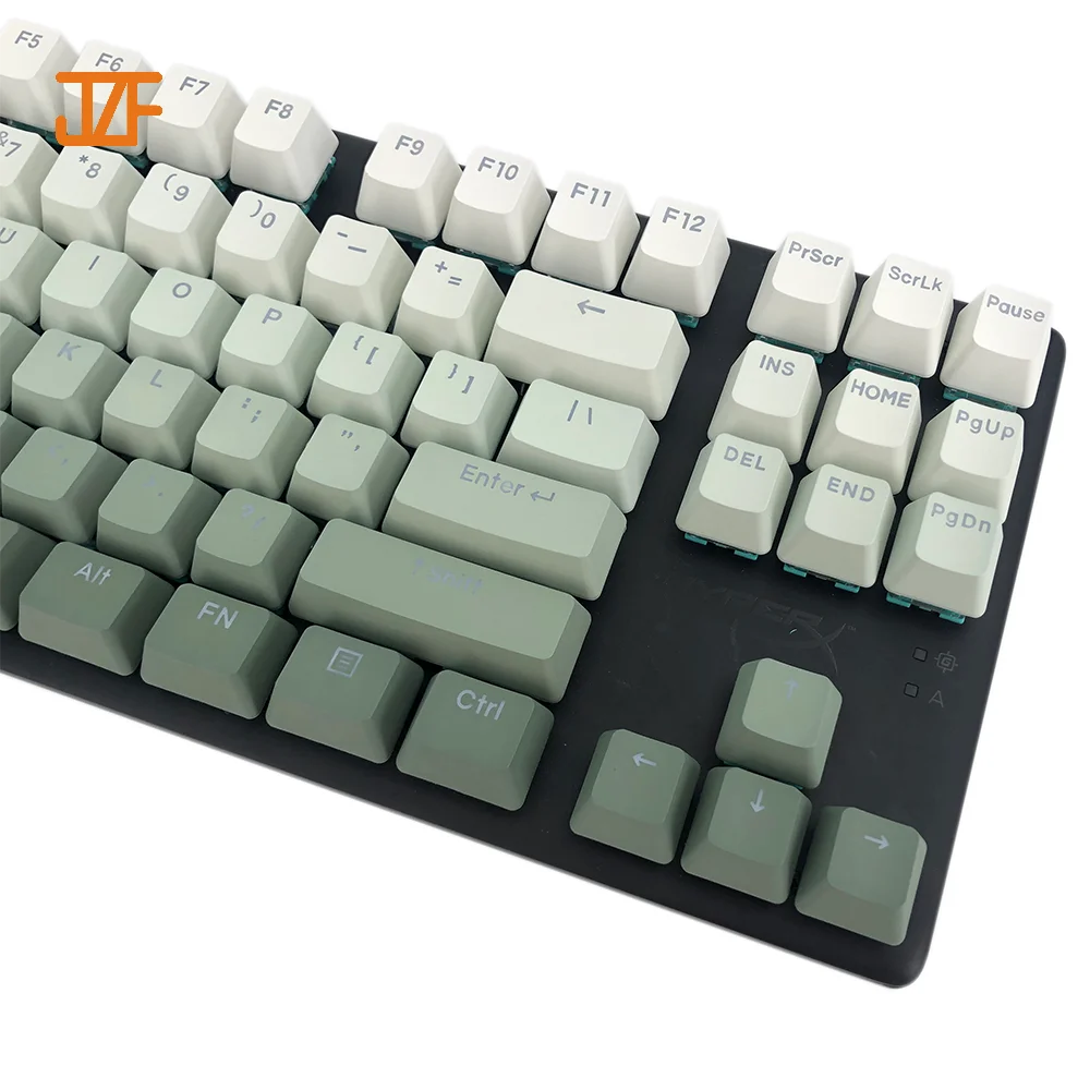 OEM Japanese Keycaps Matcha PBT Keycaps 87 Keys XDA Profile Kecyaps Fit for GK61/Cherry Mx Switches 80% Mechanical Keyboard
