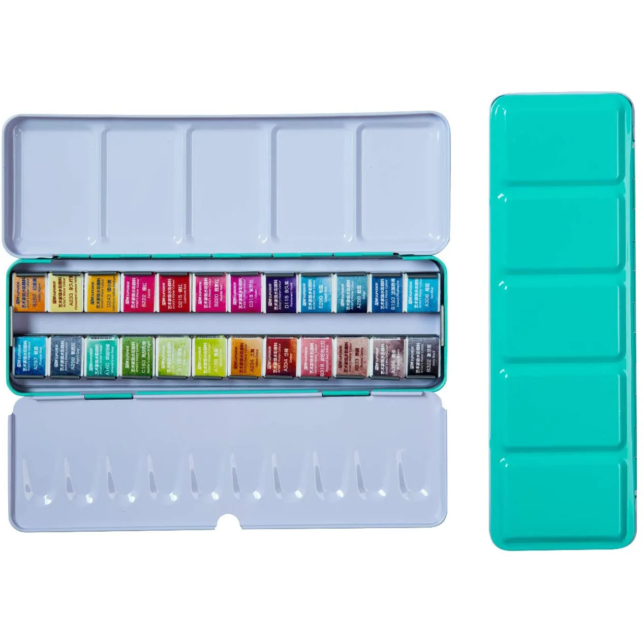 
Solid Watercolor Paint Set 12/18/24/30/36/40/48 Colors Travel Pigment Paints with Paintbrush for Students Art Supplies 