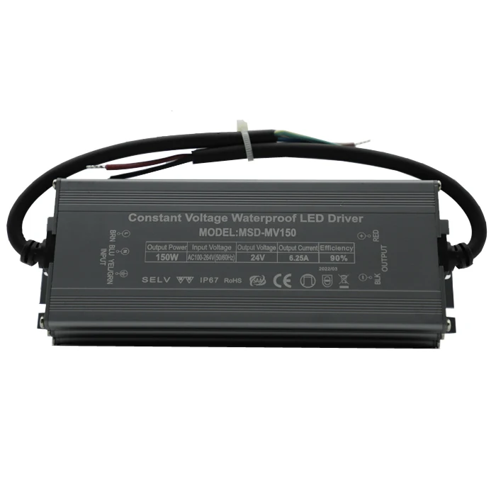 Водонепроницаемый трансформатор для светодиодного модуля, 150 Вт, 24 В, 12 В, 36 В, 48 В, 220 В