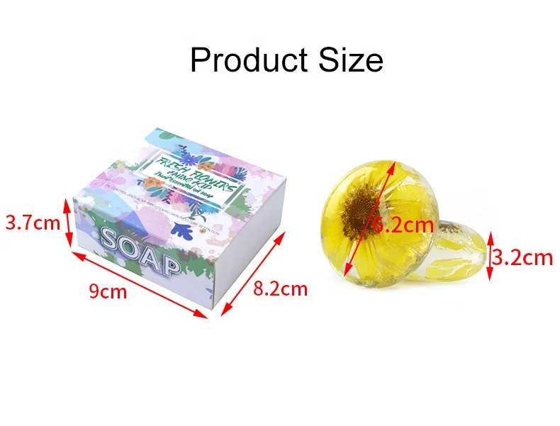 Best Bath Soap for Hotel Home Customize Moisturizing Body Face Skin Care Amino Acid Flower SPA Soap Bar