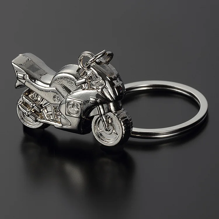 Wholesale Creative Personality Stereoscopic Simulation Heavy Motorcycle Metal Key Chains Zinc Alloy Motorcycle Key Chain