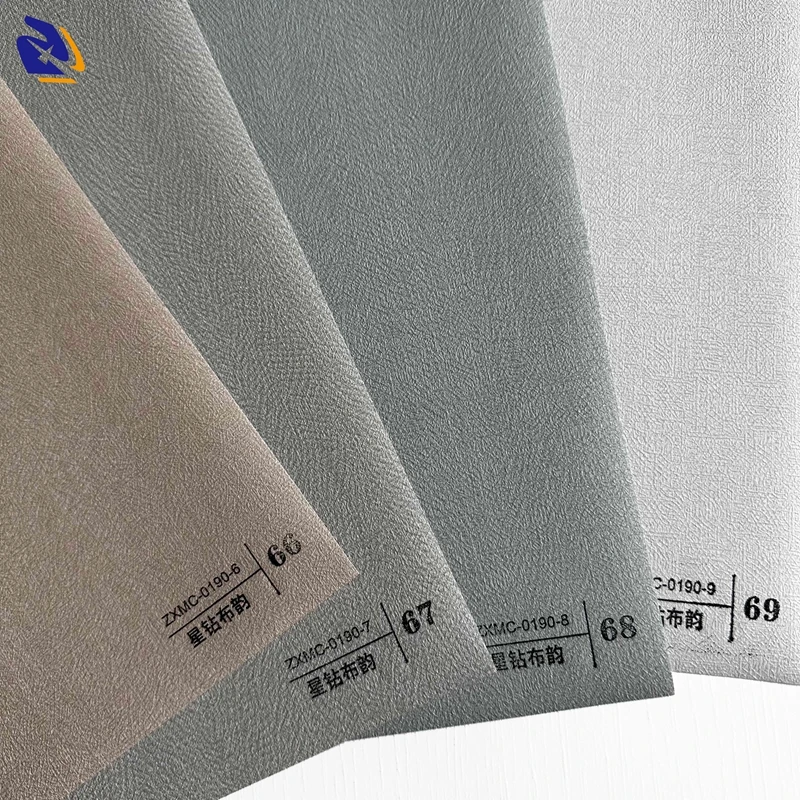 Fabric Design PVC Decorative Film For  PVC Wall Panels Laminating Machine Cloth PVC Foil For Marble Sheet Charcoal Board