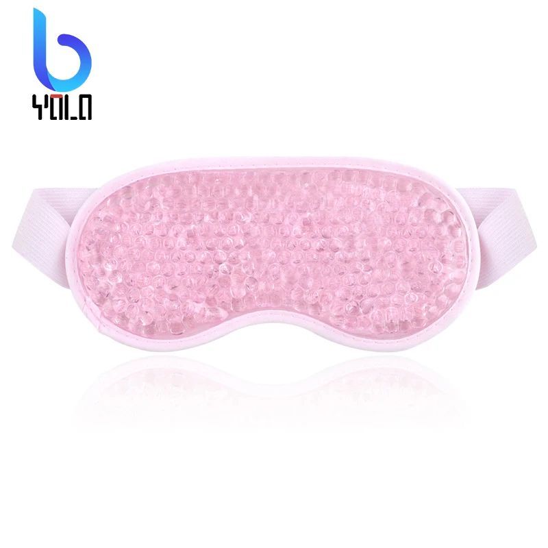 Soft fabric ice packs cool gel eyes cold sleep eye mask