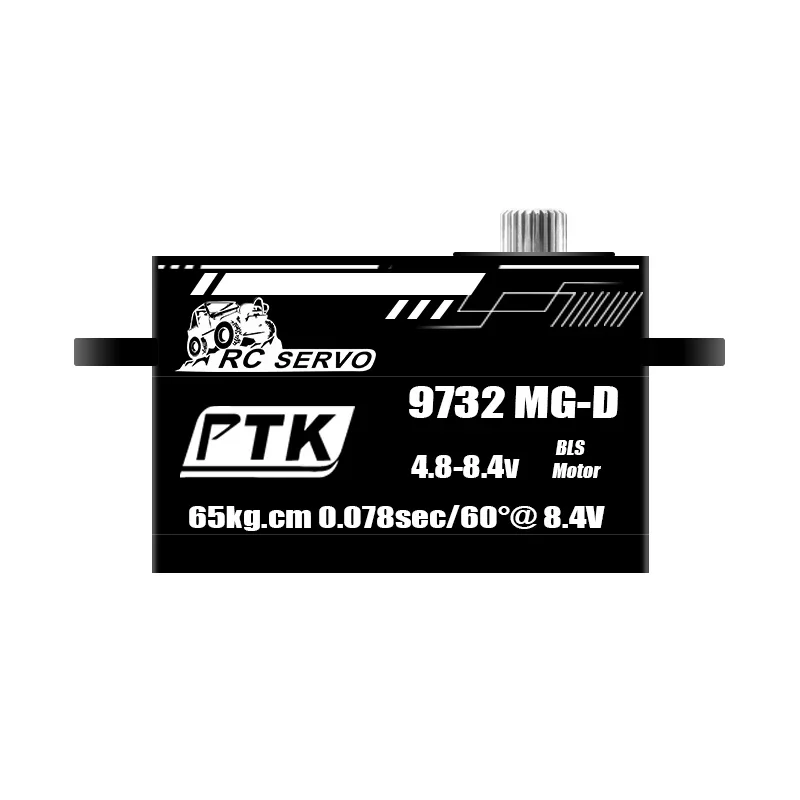 PTK 9732 9472 MG-D 85KG 8.4V/16.8V Low profile High Speed Metal Digital Servo For 1/8 1/10 RC Drift Crawler car