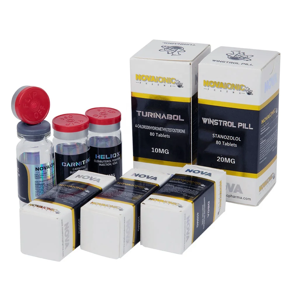 Custom Printed Waterproof Bodybuilding Pharmaceutical Packaging 10Ml Steroid Vial Labels And Boxes