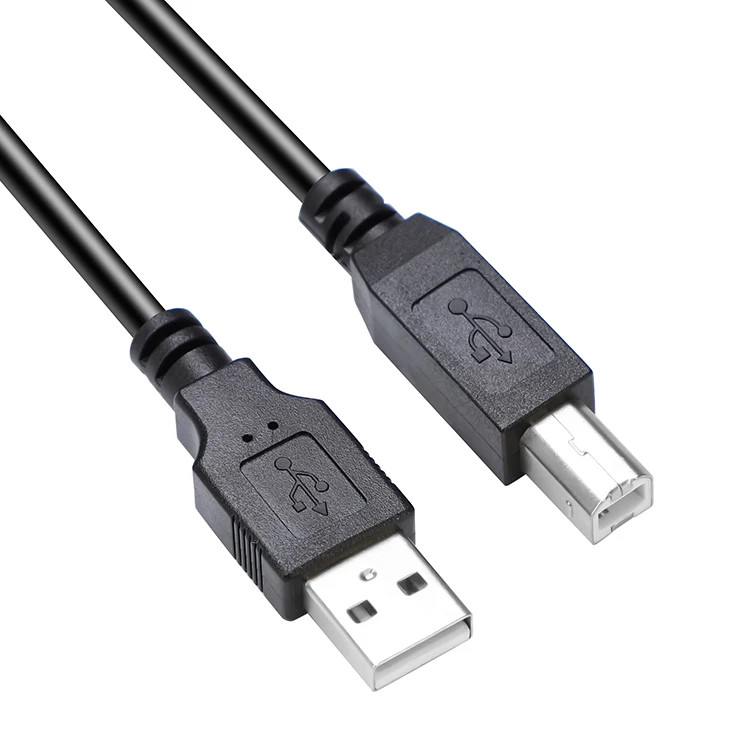 tezy USB 2.0 Printer Type A Male to Type B Male Printer Scanner Cable