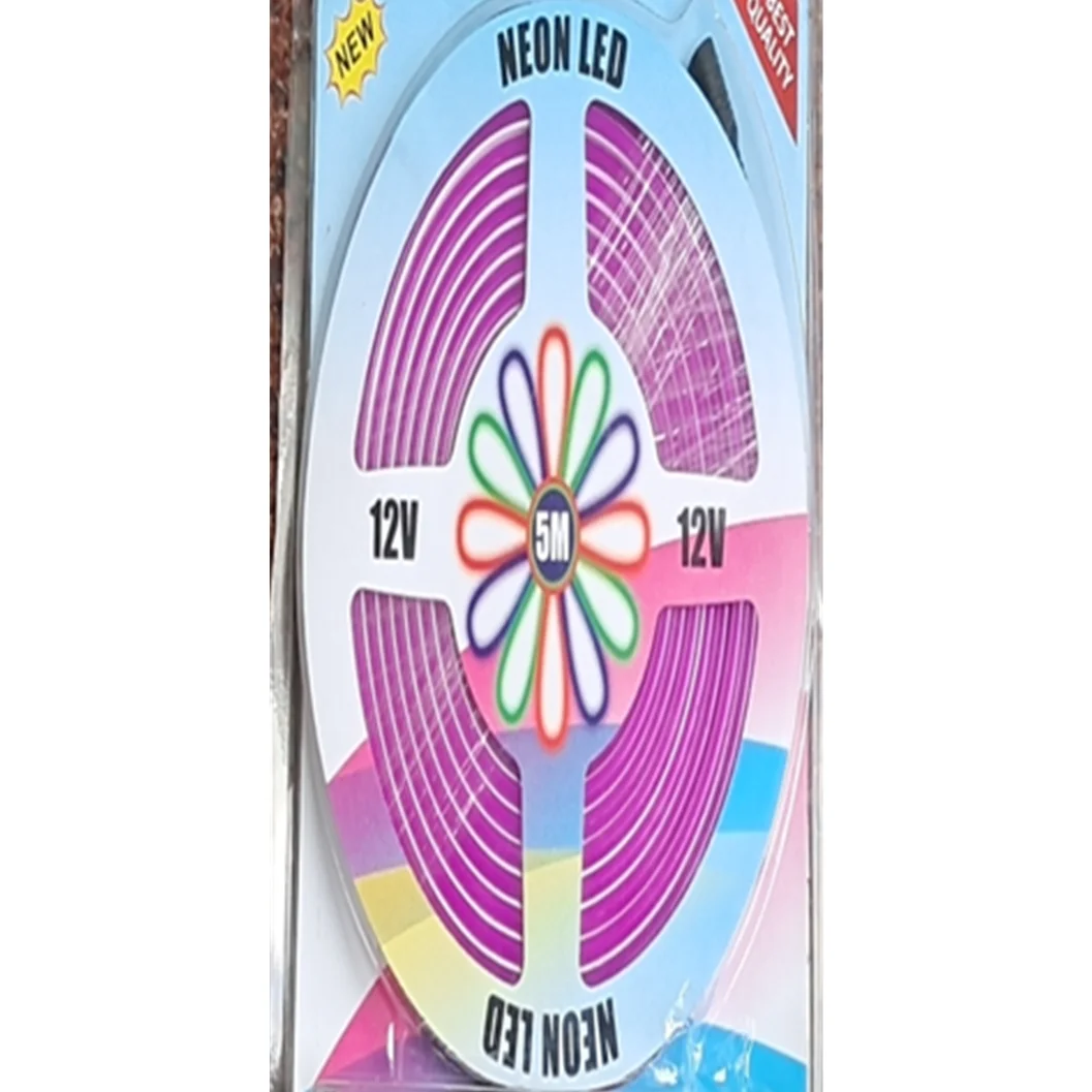 LED neon light DC12V 5meter/set 5mm Narrow Neon light with EU plug waterproof Bar Light Round Led Neon flex string Dimmable