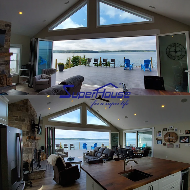 Superhouse Commercial Impact NOA Aluminium Bi folding slider accordion door exterior